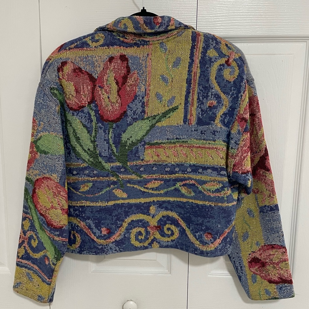 Painted Poney Floral Women's Blazer Small - Picture 5 of 5